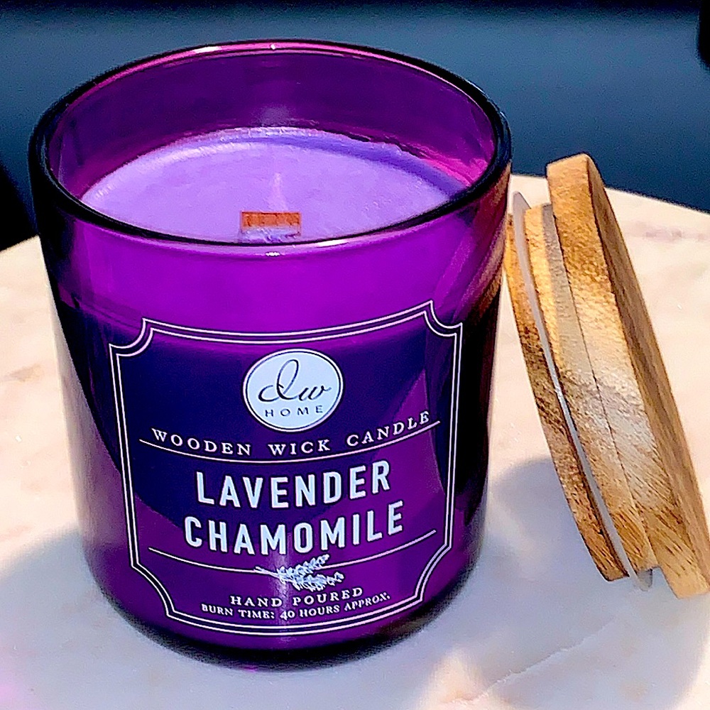 DW HOME CANDLE LAVENDER CHAMOMILE RICHLY SCENTED WOOD WICK NEW 11.5oz